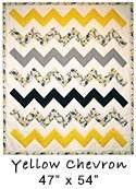 Yellow Chevron Quilt